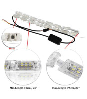 Car LED Crystal LED ANGEL EYES ΔΙΠΛΟ ΓΡΑΜΜΙΚΟ ΦΛΑΣ ΚΑΙ ΦΩΤΑ ΘΕΣΗΣHEADLIGHT