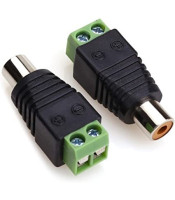 JT-1270 RCA CONNECTOR ΘΗΛΥΚΟ ΣΕ ΚΛΕΜΑ 2PCONNECTOR ΗΧΟΥ