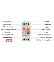 Residual Current Circuit Breakers sr6hm 2P 40A/30MA A Fi Switch