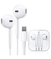 USB Type-C Earphones Volume Control, White