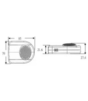 ON-OFF FOOT SWITCH 250V/2.0A WHITE SCREW