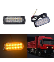 12LED 36W ultra-thin side light truck/lorry body side warning light side light Police Lights Truck