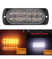 12LED 36W ultra-thin side light truck/lorry body side warning light side light Police Lights Truck