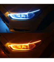 LED DRL DIY Flexible Daytime Running Light Soft Article Lamp Tube Car Styling Strip Automobiles Waterproof