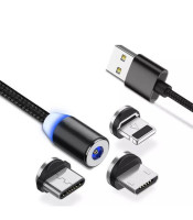 Tranyoo XS4 ΚΑΛΩΔΙΟ ΦΟΡΤΙΣΗΣ 3 ΣΕ 1 USB - ΜΑΓΝΗΤΙΚΟΓΙΑ ΚΙΝΗΤΑ