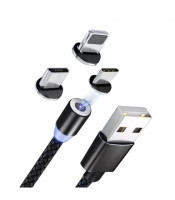 Tranyoo XS4 ΚΑΛΩΔΙΟ ΦΟΡΤΙΣΗΣ 3 ΣΕ 1 USB - ΜΑΓΝΗΤΙΚΟΓΙΑ ΚΙΝΗΤΑ