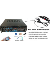 AV-868FM ΡΑΔΙΟ ΕΝΙΣΧΥΤΗΣ HI-FI + USB - MP3 + ΤΗΛΕΧΕΙΡΗΣΤΗΡΙΟ 2x40 Watt KARAOKEΕΝΙΣΧΥΤΕΣ