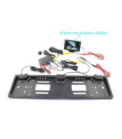 License Plate Parking Sensor With Car Reversing Rear View