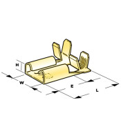 TERMINAL 250 TYPE FLAG RECEPTABLE 7.5/3/16.1 RIGHT ANGLE