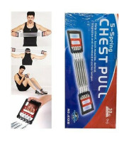 5 Spring Chest Expander Exercise Puller Muscle Stretcher Training Gym Pull