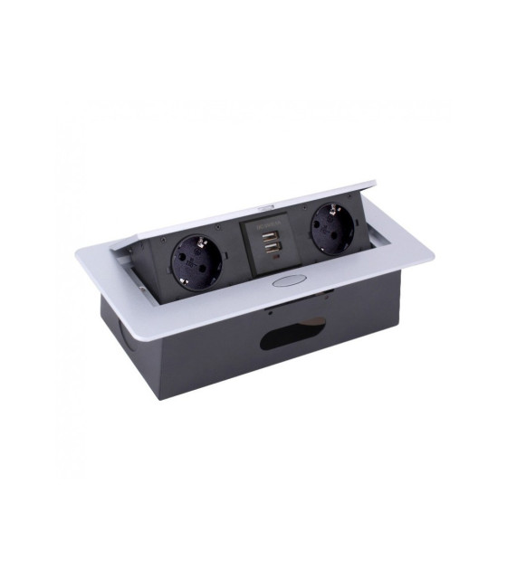 KOMBI BOX furniture socket with USB 1,5m cable