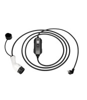 EV portable charging cable Type 2 to schuko with controlbox 16A-adjustable