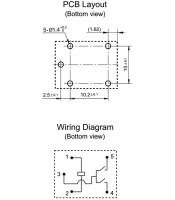 HFKW/012-SHW ΡΕΛΕ ΑΥΤΟΚΙΝΗΤΟΥ 12VDC 2 ΕΠΑΦΩΝ 10ΑΜΠΕΡΡΕΛΕ