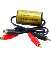 RCA Audio Noise Filter Suppressor Ground Loop Isolator for Car and Home Stereo