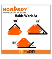 HORUSDY SDY-97823 4Pcs 10LB Mini Welding Magnet Holder Magnetic