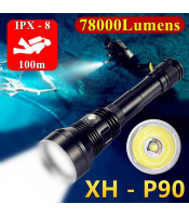 Scuba Ultra Bright Diving Flashlight IPX-8 Waterproof