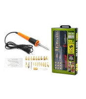 Wood Burning Pen Welding Tips & Stencil Set Soldering Iron Burner Kit