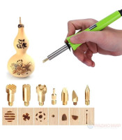 Wood Burning Pen Welding Tips & Stencil Set Soldering Iron Burner Kit