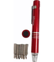 Pen Style Bit Screwdriver with Pocket Clip