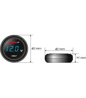 Koso Coin Voltmeter display