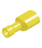 SLIDE CABLE LUG NYLON COATED (Χ/Α) FEMALE YELLOW F5-6.4AF/8 CHS