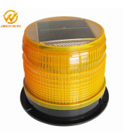 Соларна сигнална лампа, маяк, блиц, 12V, 18 smd диода, Безкабелна Презареждаща Соларна