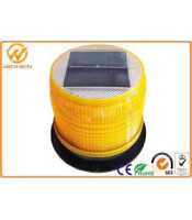 Соларна сигнална лампа, маяк, блиц, 12V, 18 smd диода, Безкабелна Презареждаща Соларна