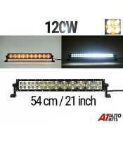 120w LED bicolor 7D ΔΙΧΡΩΜΟΣ ΑΔΙΑΒΡΟΧΟΣ LED LIGHT BAR 200W 12 - 24 VDCLED ΜΠΑΡΕΣ