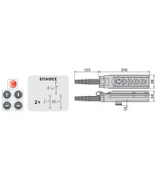 XCD62C XND ΜΠΟΥΤΟΝΙΕΡΑ ΓΕΡΑΝΩΝ ΣΤΕΓΑΝΗ 1 ΤΑΧΥΤΗΤΑΣ/4 ΠΛΗΚΤΡΩΝΔΙΑΚΟΠΤΕΣ