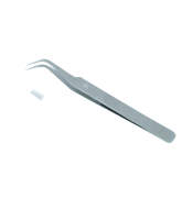 fine tip titanium tweezers curved ends, 120mm АКСЕСОАРИ ЗА ГРИМ