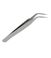 fine tip titanium tweezers curved ends, 120mm АКСЕСОАРИ ЗА ГРИМ