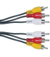 CABLE 521/1.5 ΑΠΛΟ 3 X RCA ΑΡΣΕΝΙΚΟ - 3X RCA ΑΡΣΕΝΙΚΟ 1,5MΗΧΟΥ - ΕΙΚΟΝΑΣ