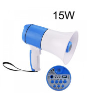 Hand grip type megaphone with siren USB 5V 15W