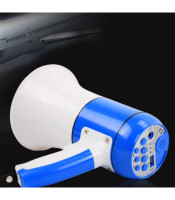 Hand grip type megaphone with siren USB 5V 15W