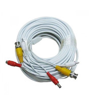 Cable For CCTV Security Camera 10m with audio white