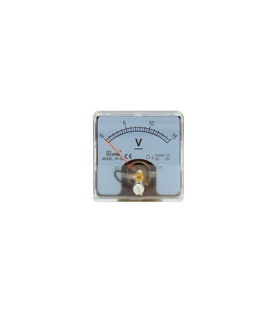 ANALOGUE PANEL VOLTMETER DC 60X60 0-15V SF-60