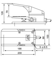 TFS-302 ΠΟΔΟΔΙΑΚΟΠΤΗΣ ΜΕΤΑΛΛΙΚΟΣ 15A SFMP-1 (CFS-302)ΔΙΑΚΟΠΤΕΣ