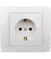 wall power outlet socket safety ground CE certified ABS material 90* 82mm YW-2506