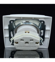 wall power outlet socket safety ground CE certified ABS material 90* 82mm YW-2506