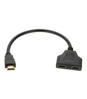 HDMI мъжки към 2 HDMI женски сплитер кабел