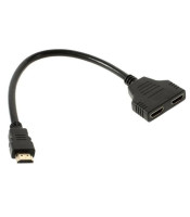 HDMI мъжки към 2 HDMI женски сплитер кабел