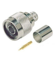 V-7301E N-TYPE MALE CONNECTOR RG213/U ΠΡΕΣΑΡΙΣΤΟ TEFLONCONNECTORS