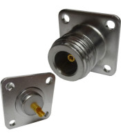 V-7317 N-TYPE FEMALE CONNECTOR ΓΙΑ ΣΑΣΙ ΤΕΤΡΑΓΩΝΟ ΚΟΛΛΗΤΟ TEFLONCONNECTORS