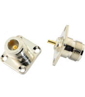 V-7317 N-TYPE FEMALE CONNECTOR ΓΙΑ ΣΑΣΙ ΤΕΤΡΑΓΩΝΟ ΚΟΛΛΗΤΟ TEFLONCONNECTORS