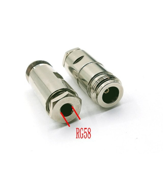 V-7312A N-TYPE ΘΗΛΥΚΟ CONNECTOR RG58/U TEFLON ΚΑΛΩΔΙΟΥCONNECTORS