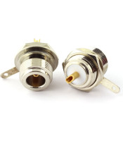 V-7315 N-TYPE FEMALE CONNECTOR ΓΙΑ ΣΑΣΙ ΣΤΡΟΓΓΥΛΟ ΚΟΛΛΗΤΟ TEFLONCONNECTORS