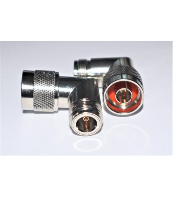 V-7337 N-TYPE MALE ADAPTOR ΣΕ N-TYPE FEMALE ΟΡΘΗΣ ΓΩΝΙΑΣ TEFLONCONNECTORS