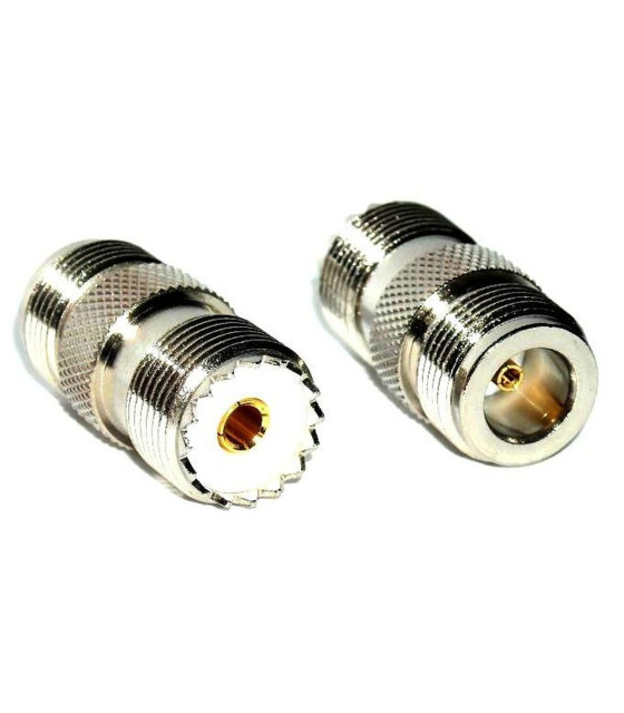 V-7335 N-TYPE FEMALE ADAPTOR ΣΕ UHF FEMALE TEFLONCONNECTORS