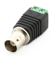 BNC ADAPTOR FEMALE WITH 2P TERMINAL BLOCK COAX