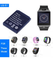 LQ-S1 Smart Watch Battery Rechargeable Lithium Battery For AB-S1 DJ-09 DZ09 GJD HKS-S1 FYM-M9 SCX-M9 QW09 W8S